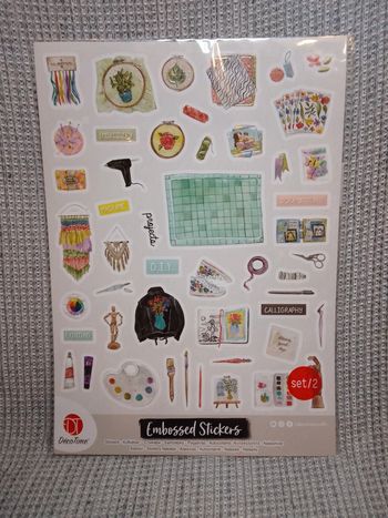 Autocollants Stickers reliefs x2 scrapbooking
