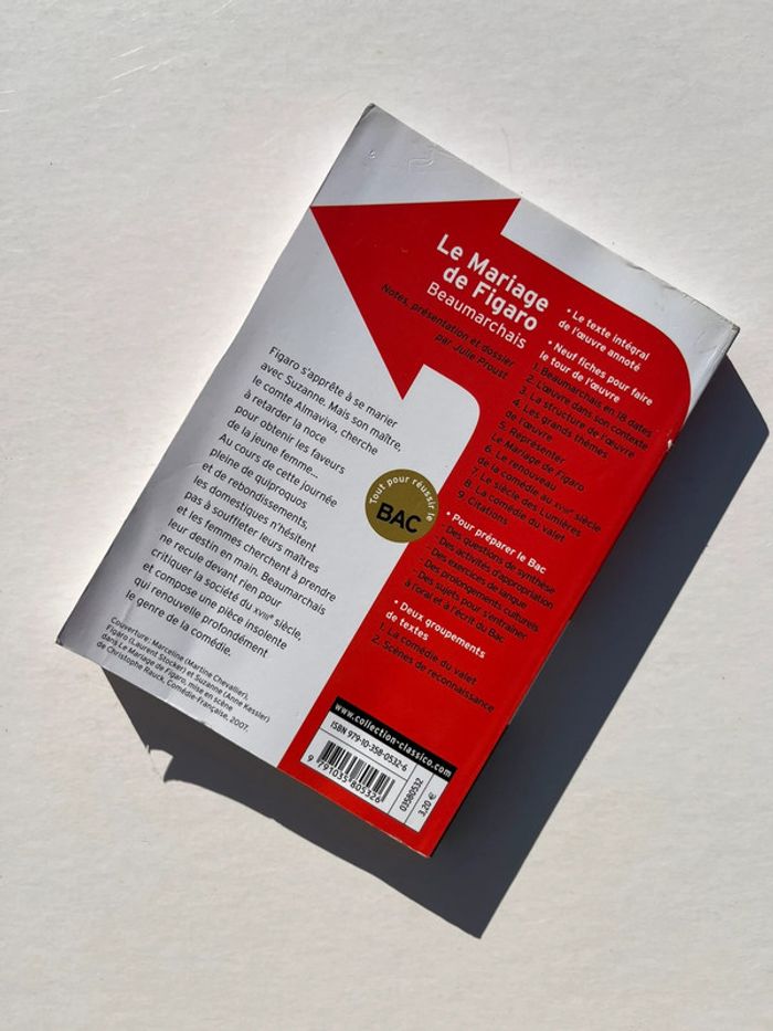 Livre programme bac : La Mariage de Figaro - Beaumarchais - photo numéro 4