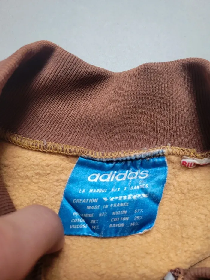 Veste firebird adidas vintage 70' camel marron XS - photo numéro 5