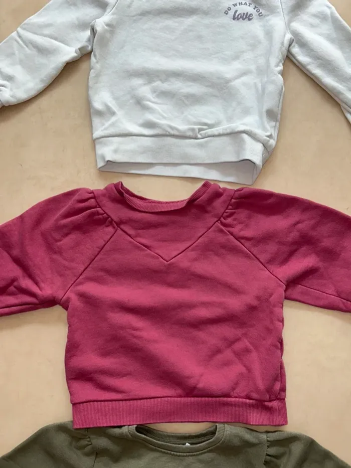 Lot de 3 pulls Sweat fille taille 6 ans orchestra et kiabi - photo numéro 4