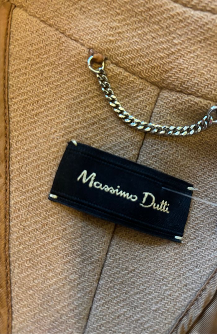 Manteau Camel Femme Massimo Dutti - photo numéro 8