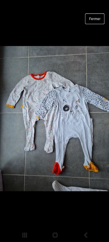 Lot pyjamas fins