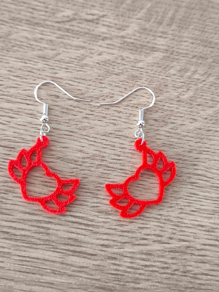 Boucles d'oreilles impression 3D - photo numéro 2