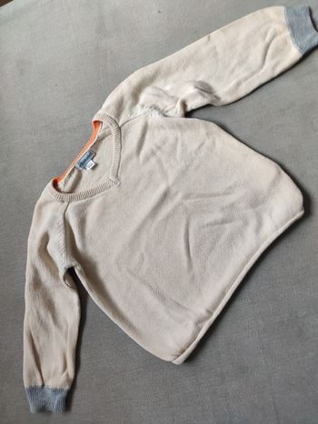 Pull beige Vertbaudet 9 mois