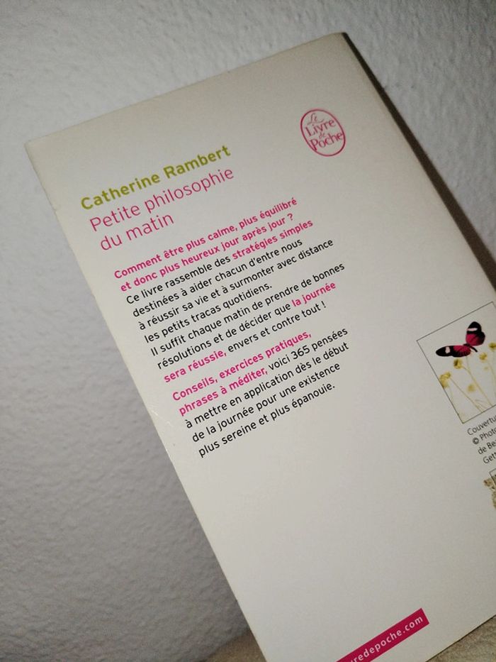 Livre "petite philosophie du matin" de Catherine Rambert - photo numéro 3