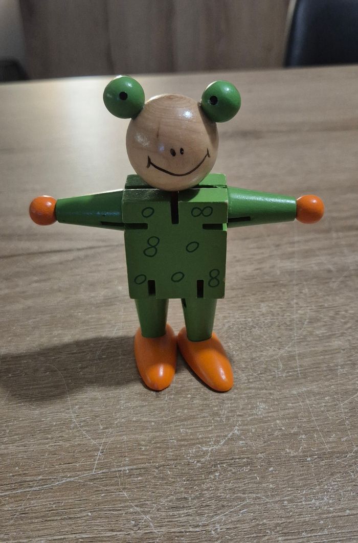 Grenouille articulée en bois - photo numéro 4