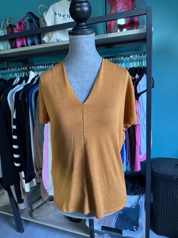 t shirt mango decolter
