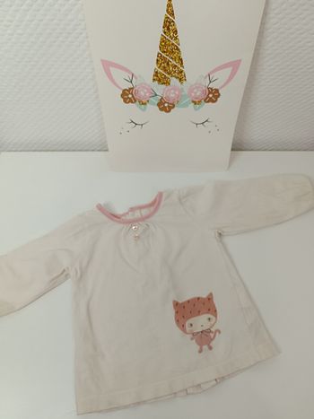 🦄 Tee shirt bébé fille taille 9 mois 🦄
