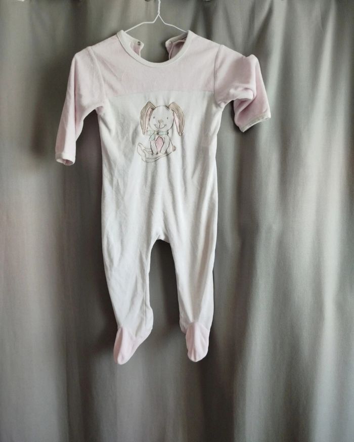 Pyjama fille grenouillère lapin