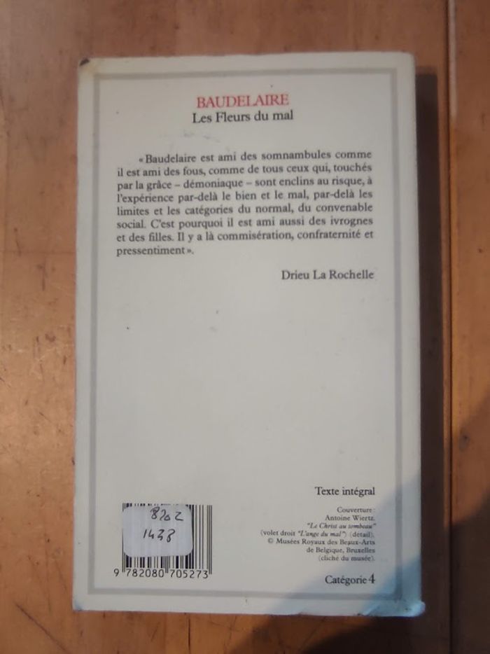 Les Fleurs du mal Baudelaire GF Flammarion 1994 - photo numéro 3