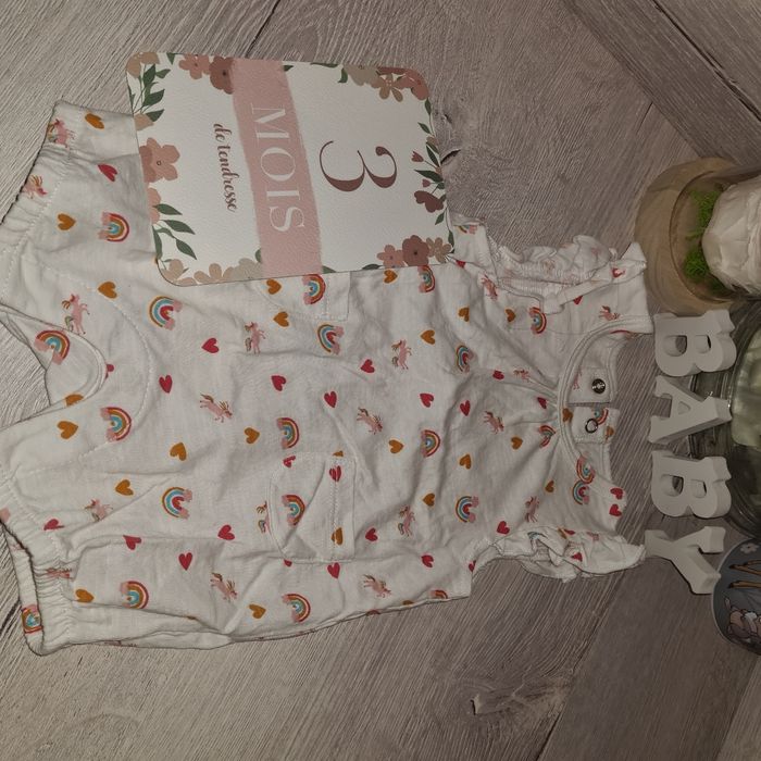 Barboteuse été Sans manches 3 mois gémo