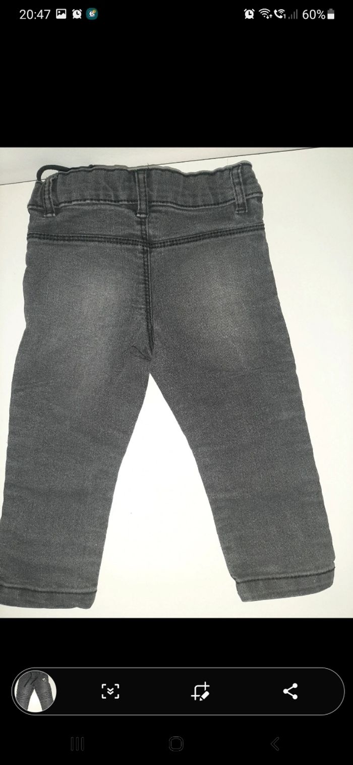 Jean bébé fille 9-12 mois (c4) - photo numéro 2