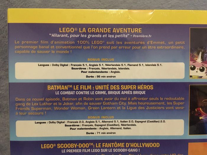 Coffret lego lunch box + 4 dvd (batman, scooby doo, lego la grande aventure et Friends pop star - photo numéro 6