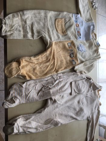 Lot de deux pyjamas tex baby 9 mois