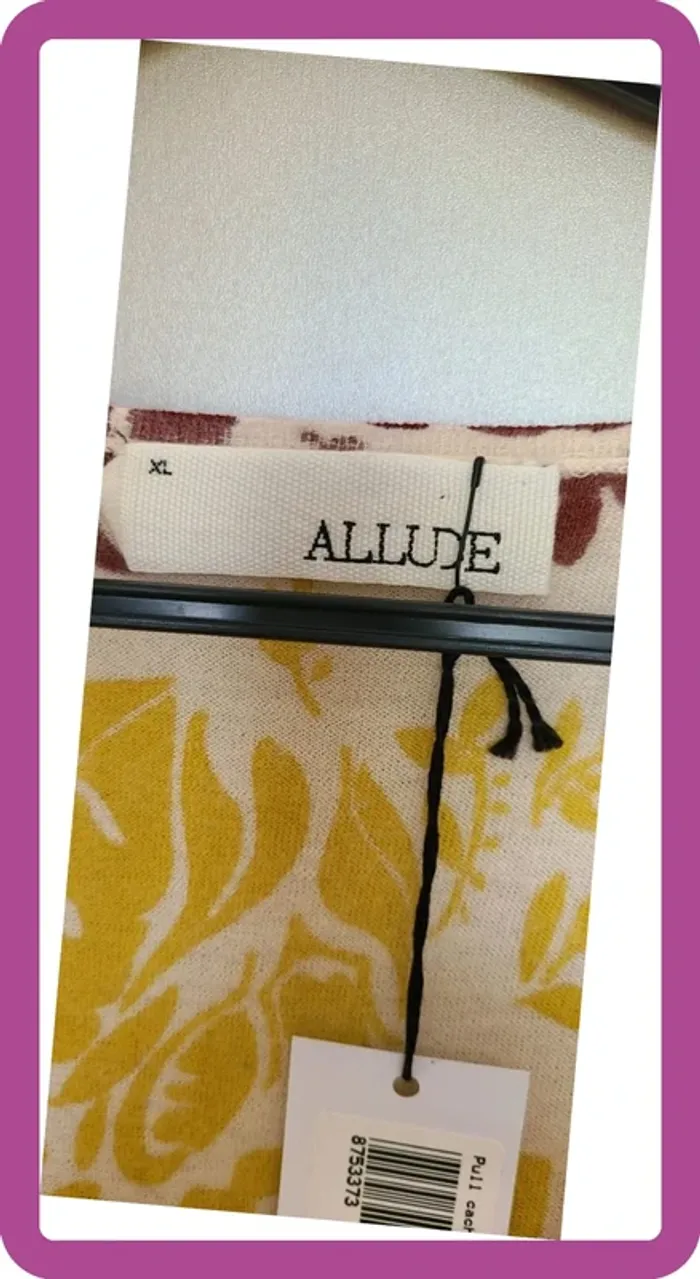 Joli pull mi saison Allude XL, neuf - photo numéro 4