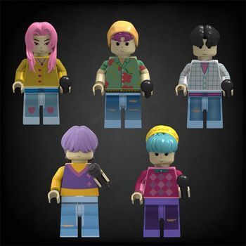 Lot 5 figurines kpop -  blocks de construction compatible lego