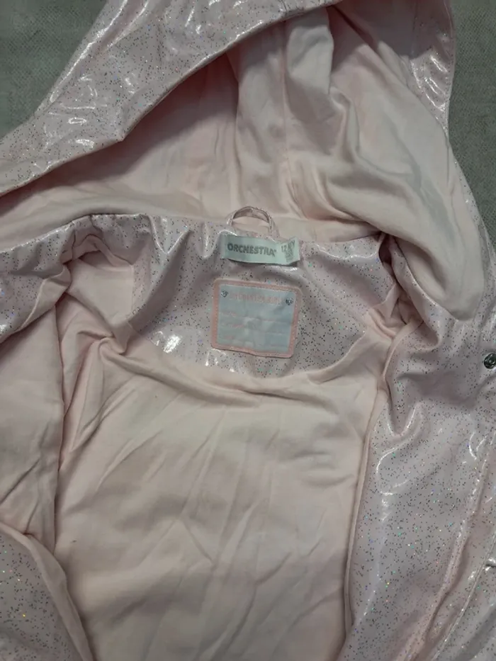manteau ciré imperméable fille 12 ans orchestra paillettes - photo numéro 2