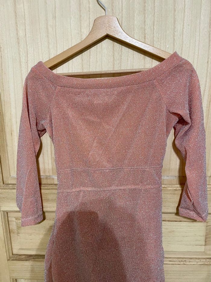 Robe de fête scintillante manches 3/4 - photo numéro 9