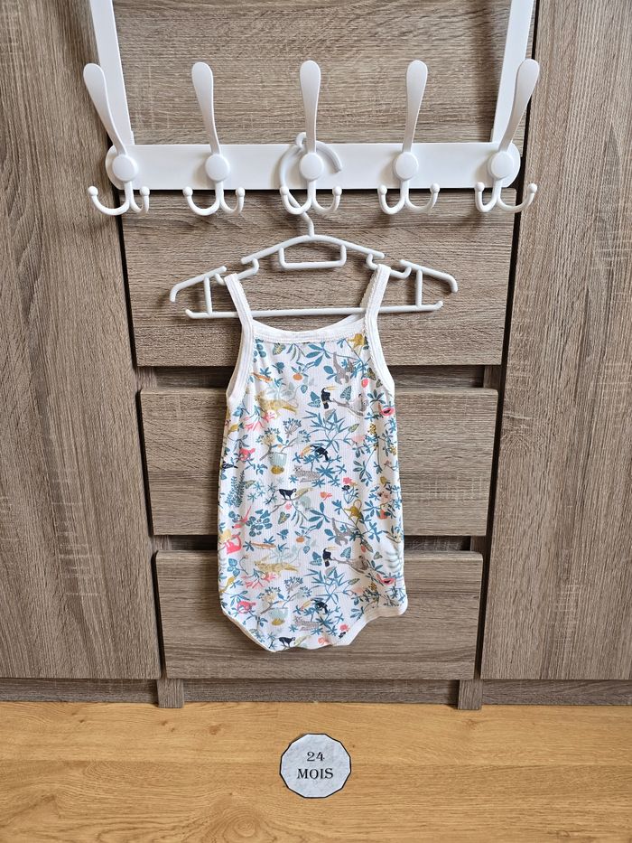 Vêtement Bébé Fille - Lot de bodies bretelles - Petit Bateau - 24 mois 86 cm - photo numéro 7