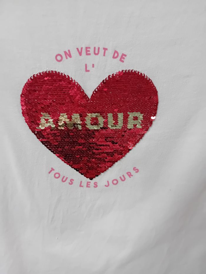 Lot 2 Tee-shirt fille KIABI 10ANS - photo numéro 6