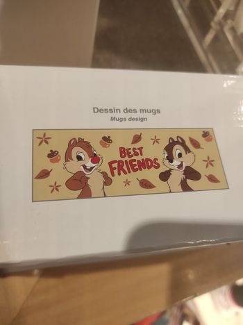 Deux mug tic et tac Disneyland Paris 