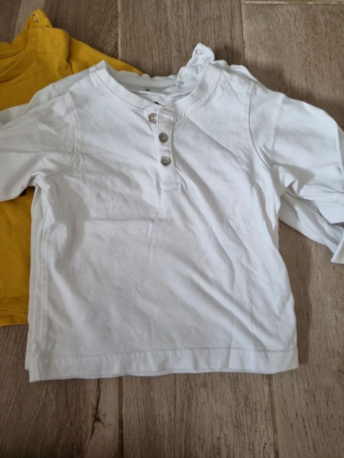Lot de 3 t-shirt manches longues 12 mois - photo numéro 4