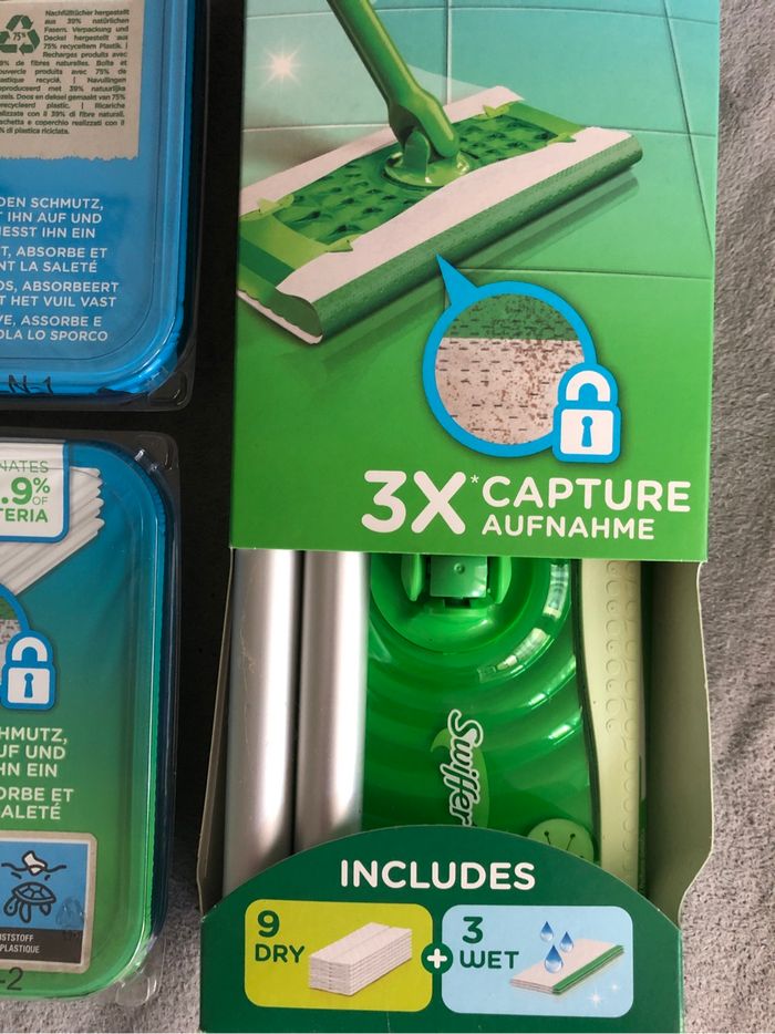 Kit balai swiffer + lingettes humides citron - photo numéro 2