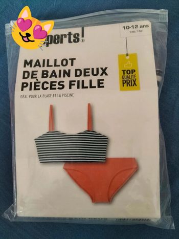 Maillot de bain 2 pièces pepperts 10 ans