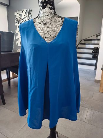 Tunique bleu évasée
