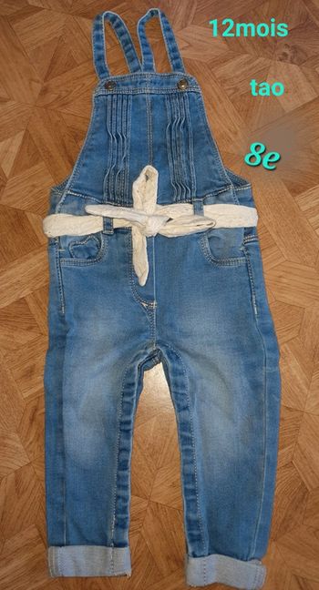 Salopette 12mois Tape a loeil