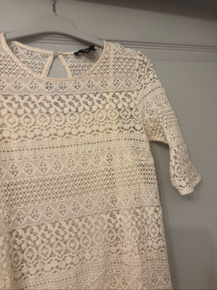 Robe en dentelle manches courtes h&m S - photo numéro 3