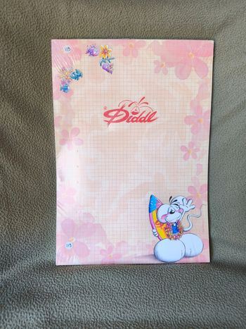 Diddl bloc Original Verpackt sous blister A4 Rose Surf Aloha