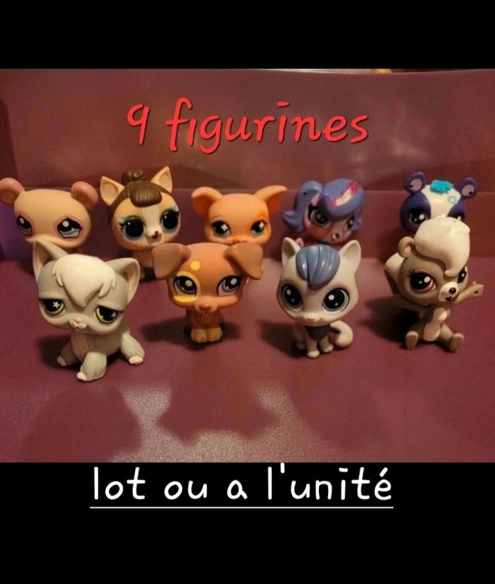 Lot 9 figurines LPS.2€ unité