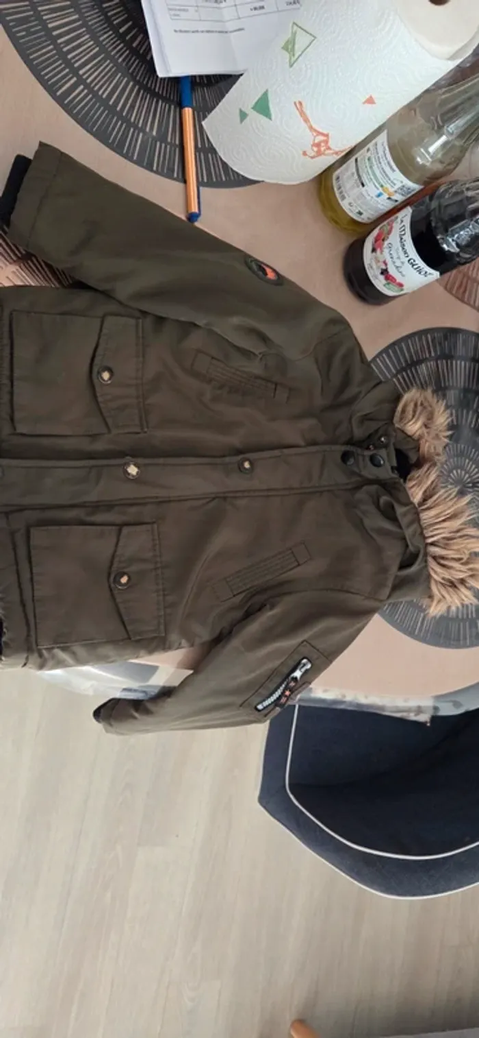 Manteau hiver Kaki