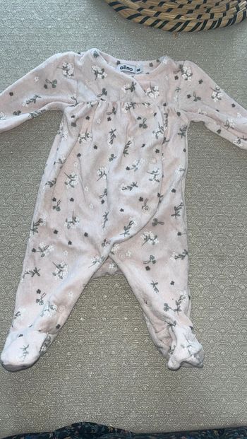 Pyjama velour bébé