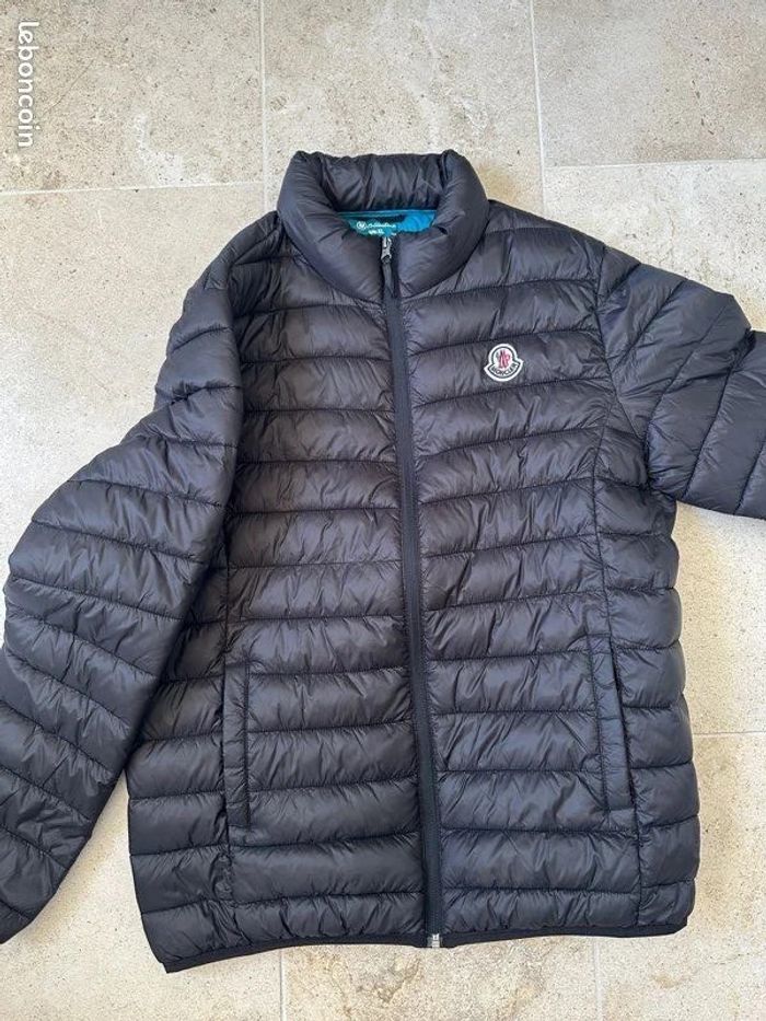 Blouson noir doudoune matelassée