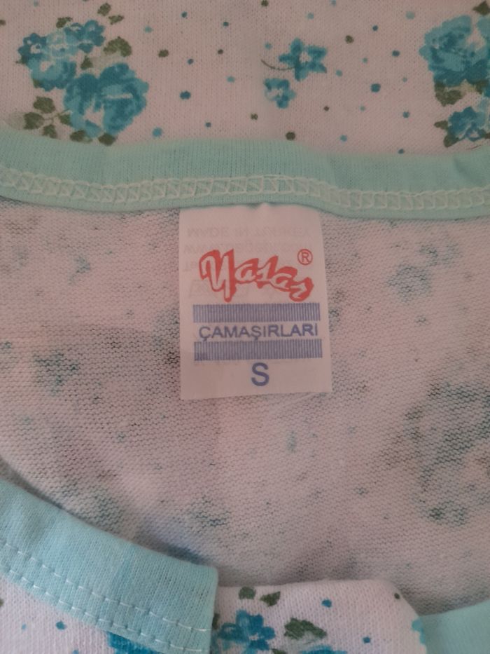 Chemise de nuit manches longues en coton - photo numéro 2