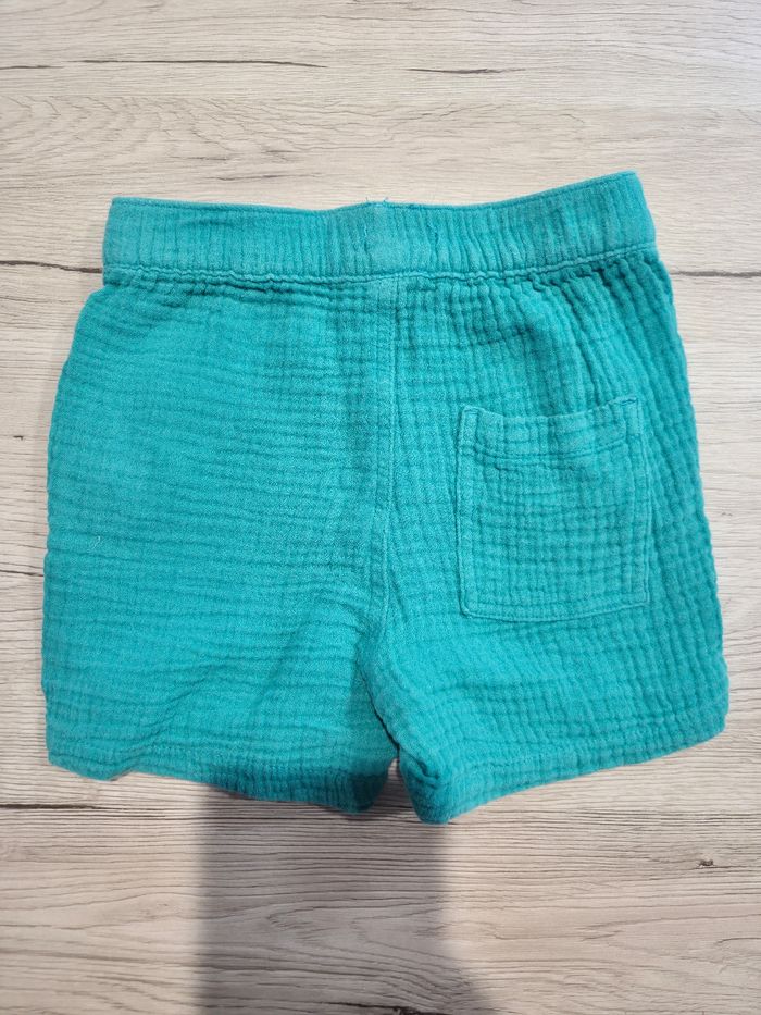 Short bleu vert, Gémo, 18 mois - photo numéro 2