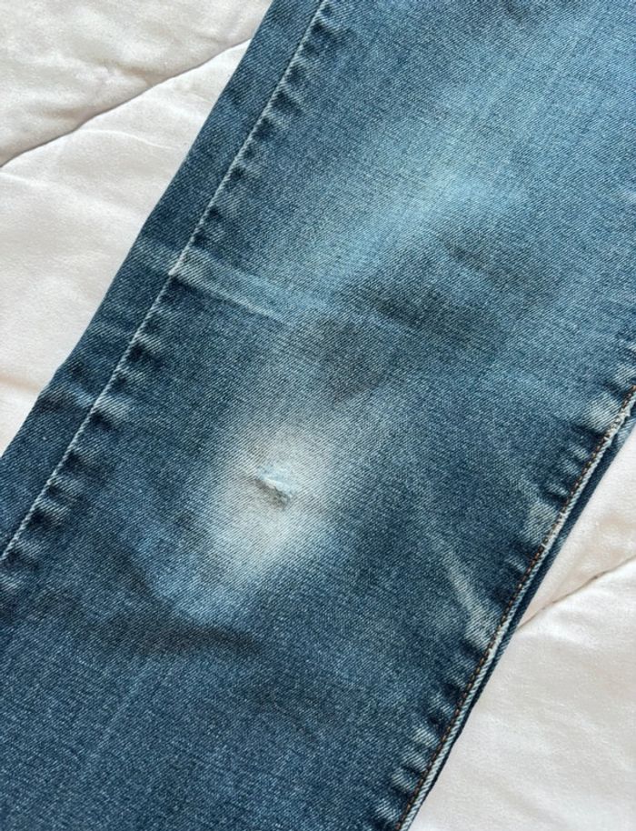 Jean levi’s bleu mi taille haute coupe slim straight droit demi curve taille S/36 L34 femme - photo numéro 7