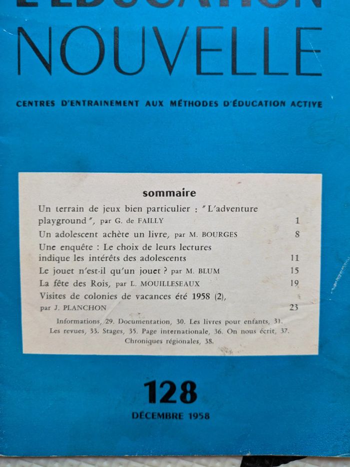 Lot de quatre revues Vers l'éducation nouvelle - photo numéro 4
