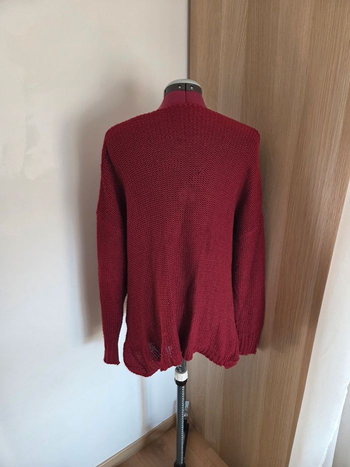 Pull bordeaux croisé - taille 40 42 - Shein - photo numéro 3