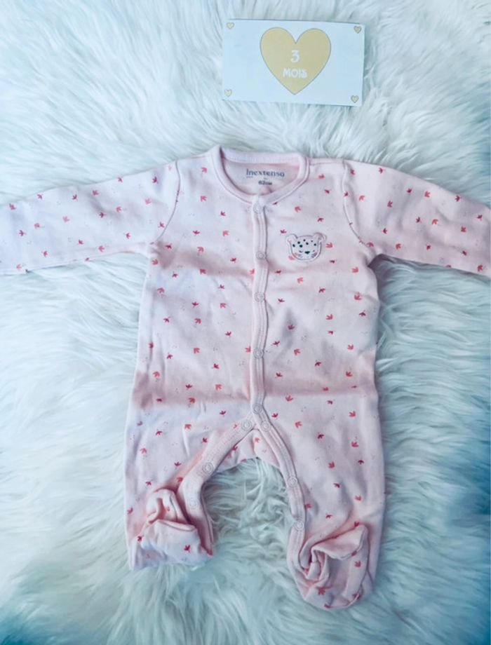3 mois - lot 2 pyjamas ouverture devant - photo numéro 2