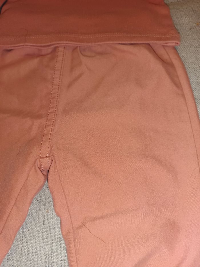 Ensemble pull et jogging vieux rose fille 3 mois - photo numéro 3