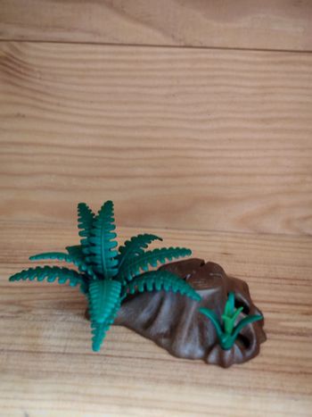 Playmobil végétation souche arbre fougère