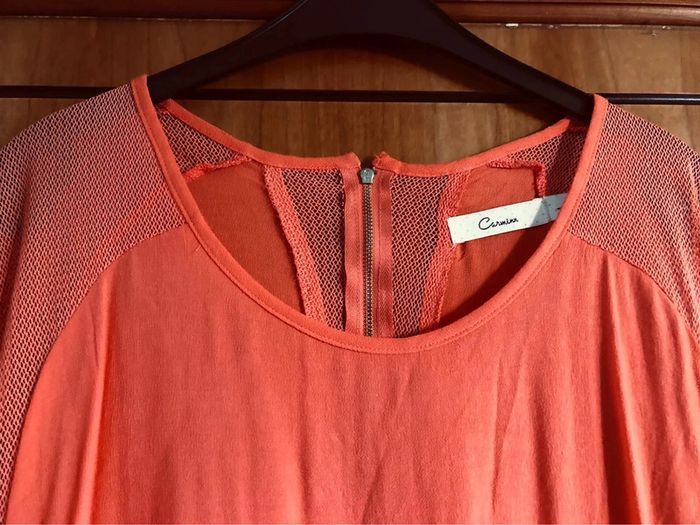 Blouse orange coton neuve 40 Carminn - photo numéro 2