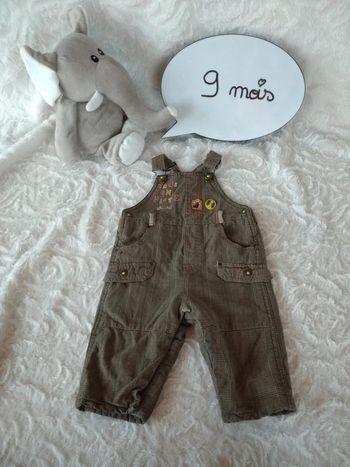 Salopette doublée Garçon 9 mois "Tous en piste" Sergent Major