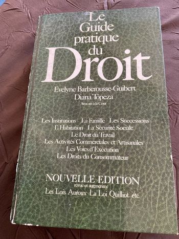 le guide pratique du droit evelyne barberousse