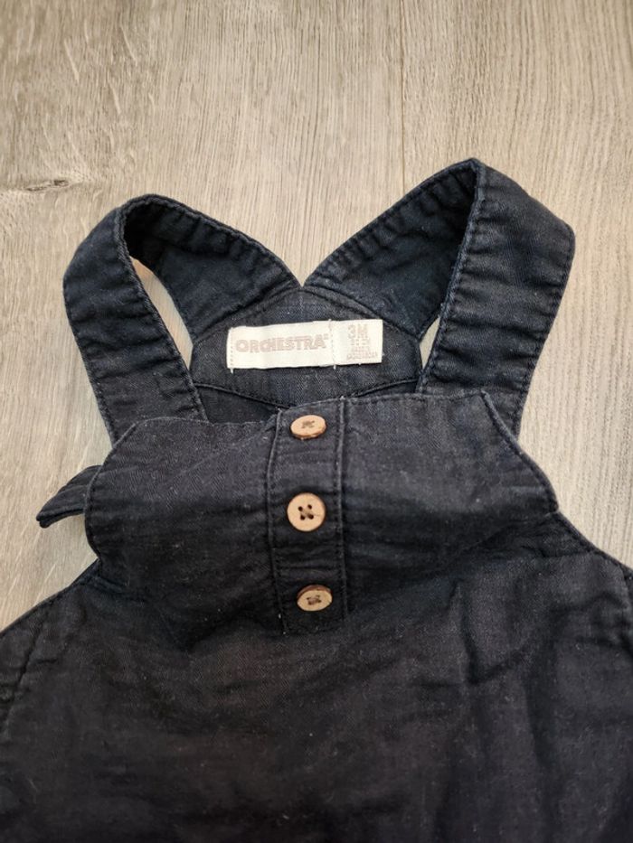 Salopette noire orchestra 3 mois - photo numéro 3