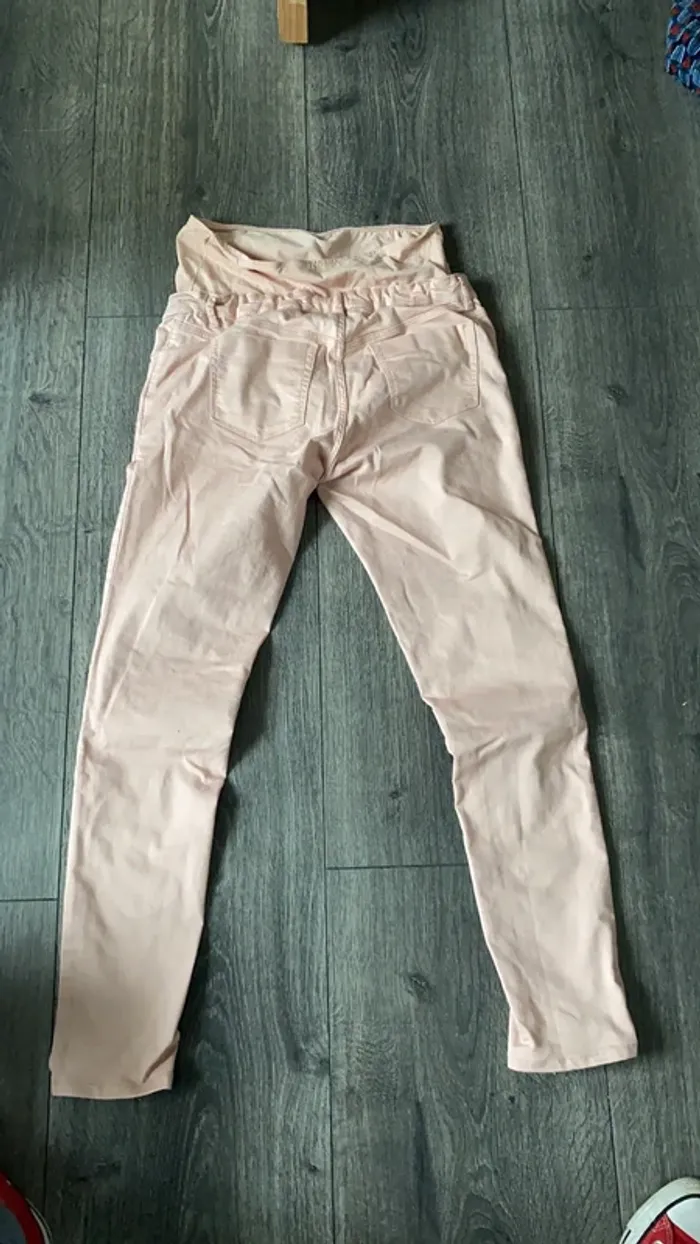 Pantalon slim grossesse avec bandeau intégré - photo numéro 2