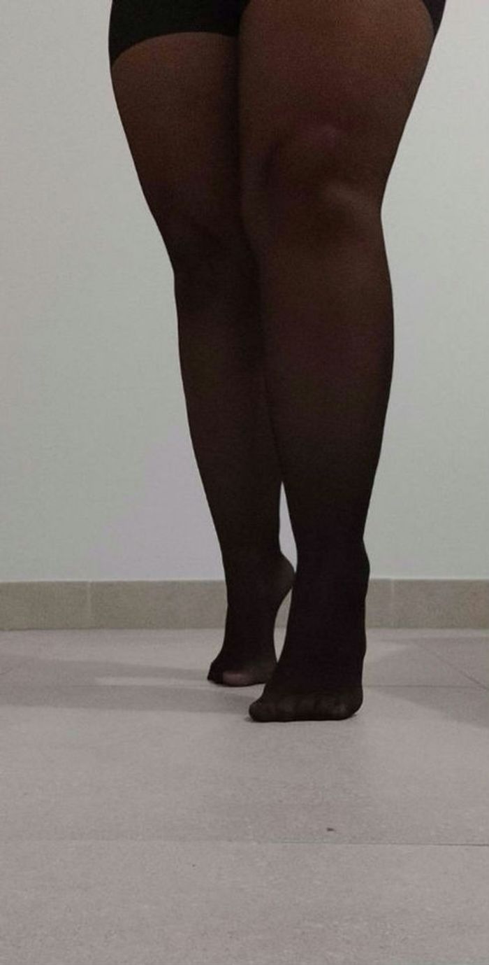 Collant noir taille L